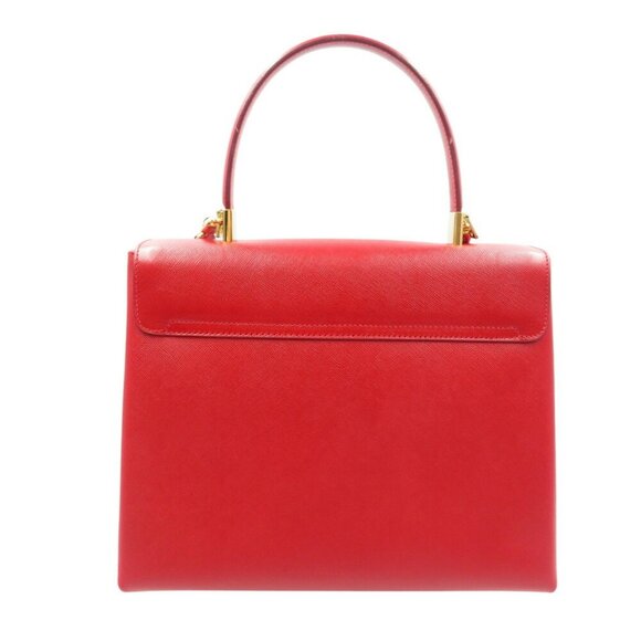 SALVATORE FERRAGAMO Red Leather Shoulder Bag - Picture 3 of 7